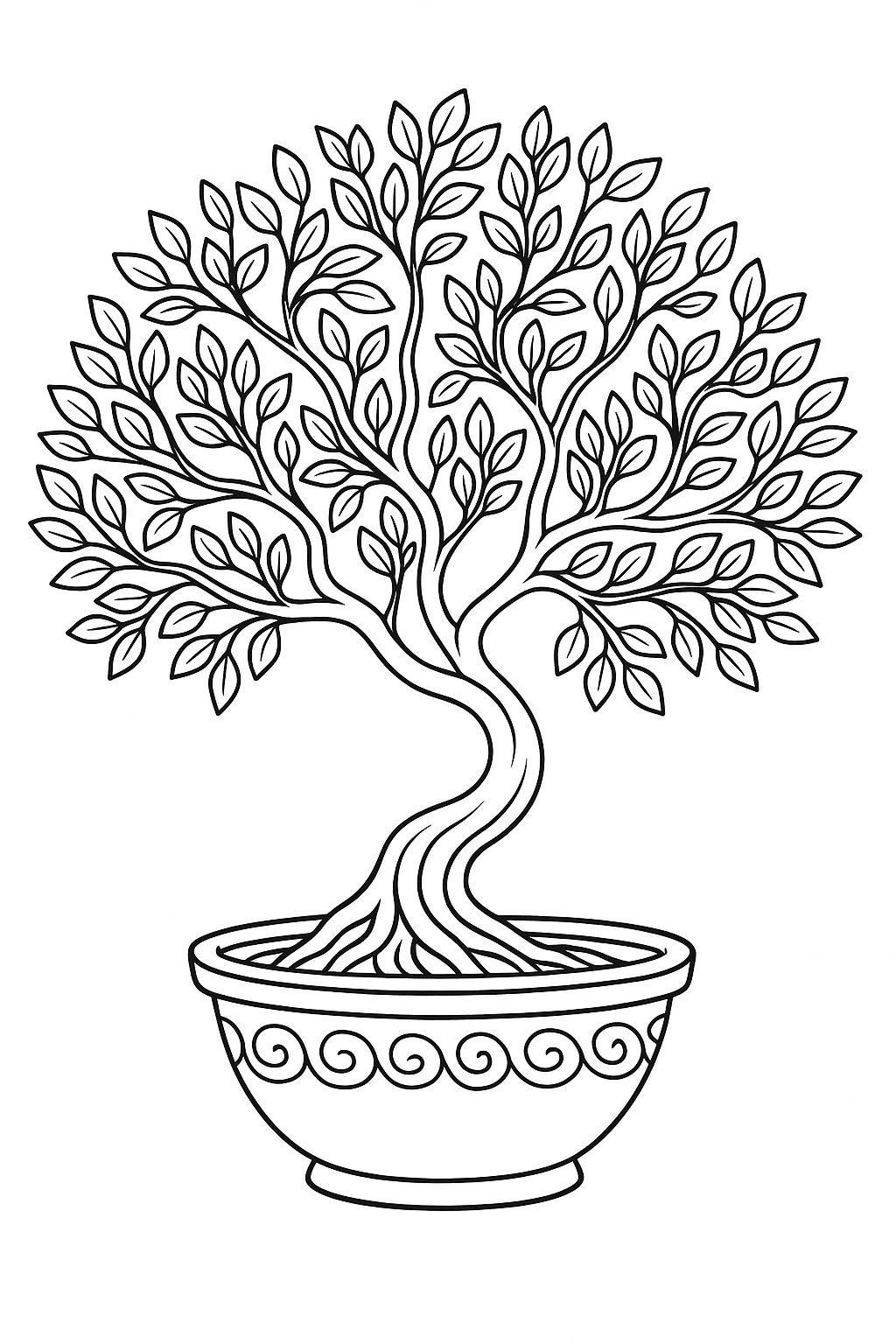Desenho de Arvores para colorir e imprimir: número 24