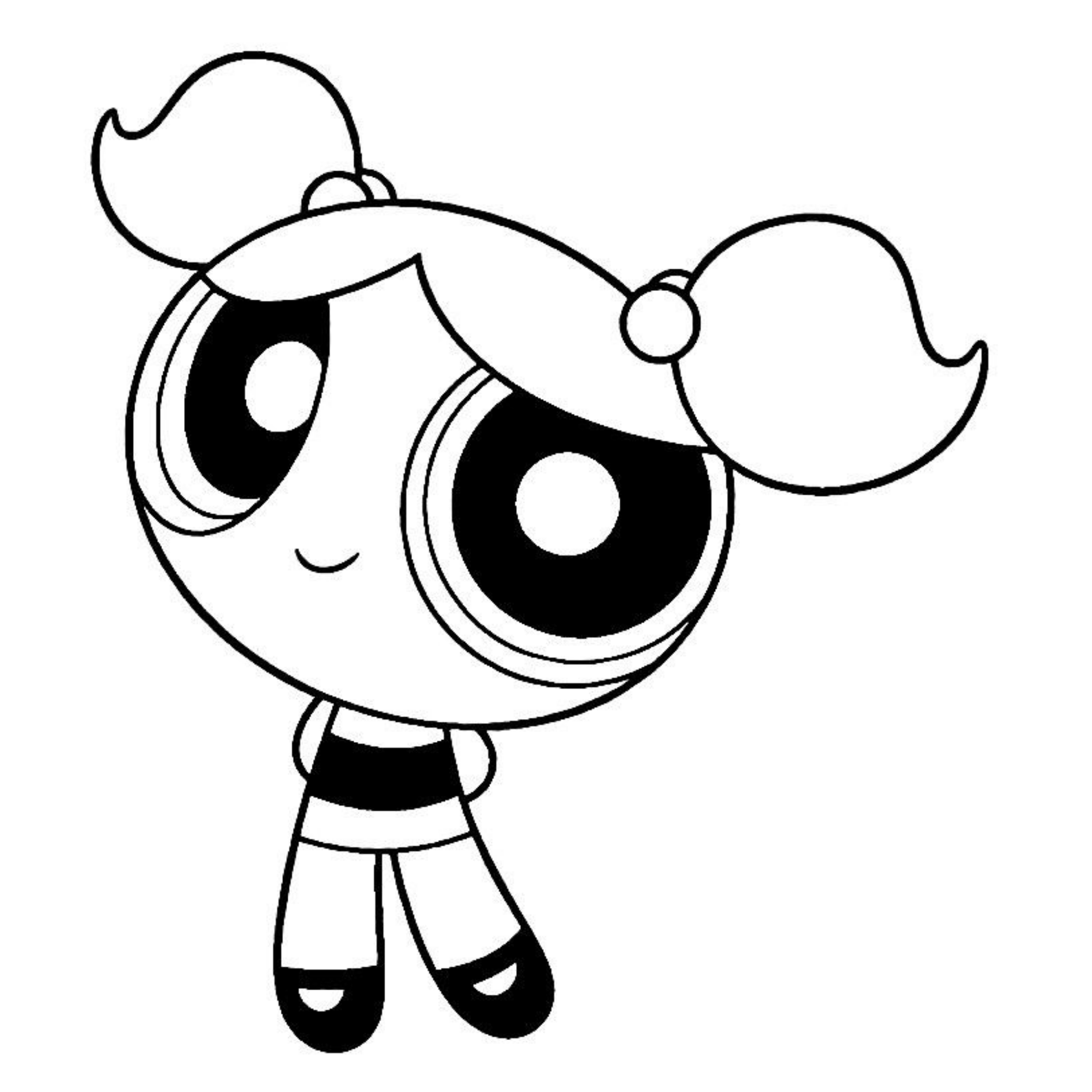 Desenho de As Meninas Superpoderosas para colorir e imprimir: número 6