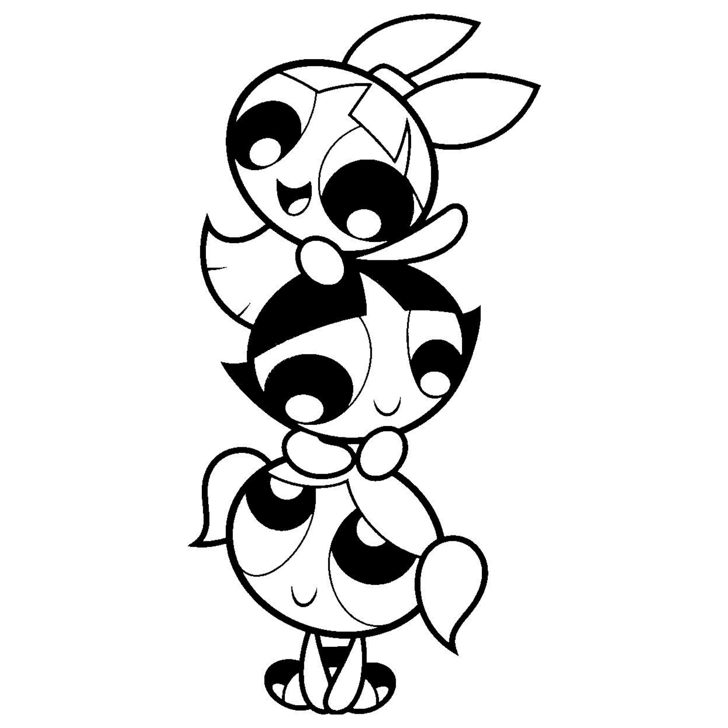 Desenho de As Meninas Superpoderosas para colorir e imprimir: número 11