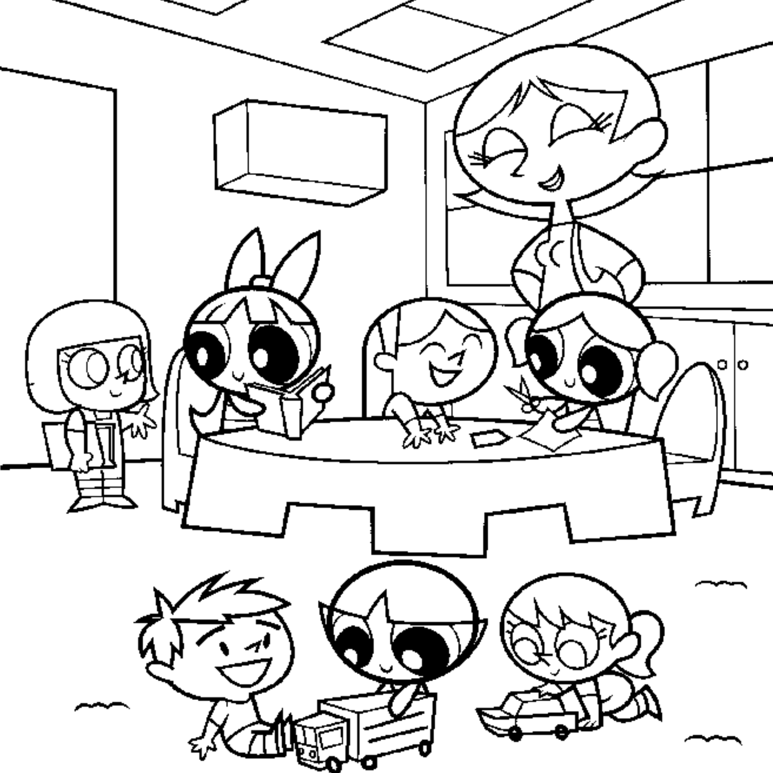 Desenho de As Meninas Superpoderosas para colorir e imprimir: número 12