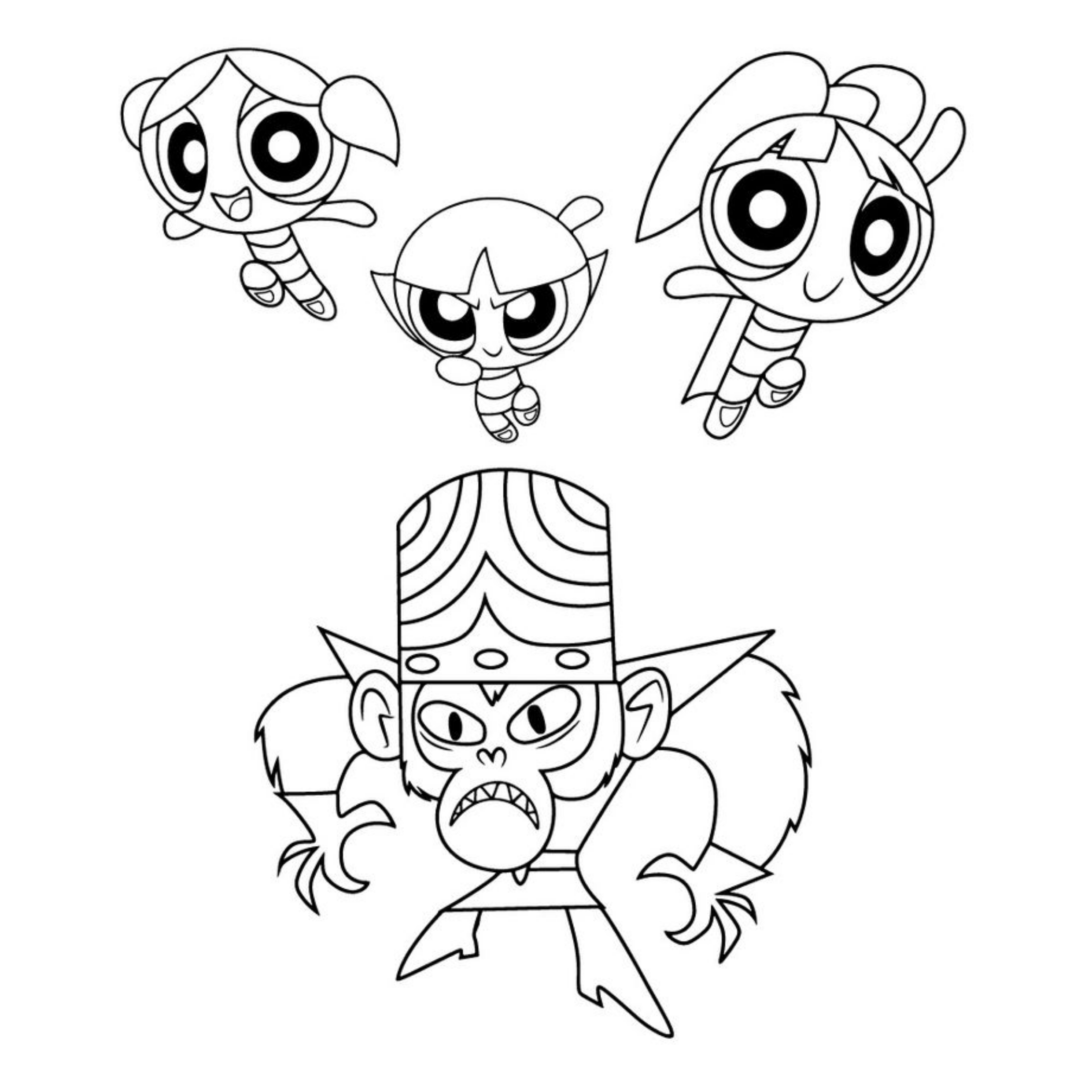 Desenho de As Meninas Superpoderosas para colorir e imprimir: número 15