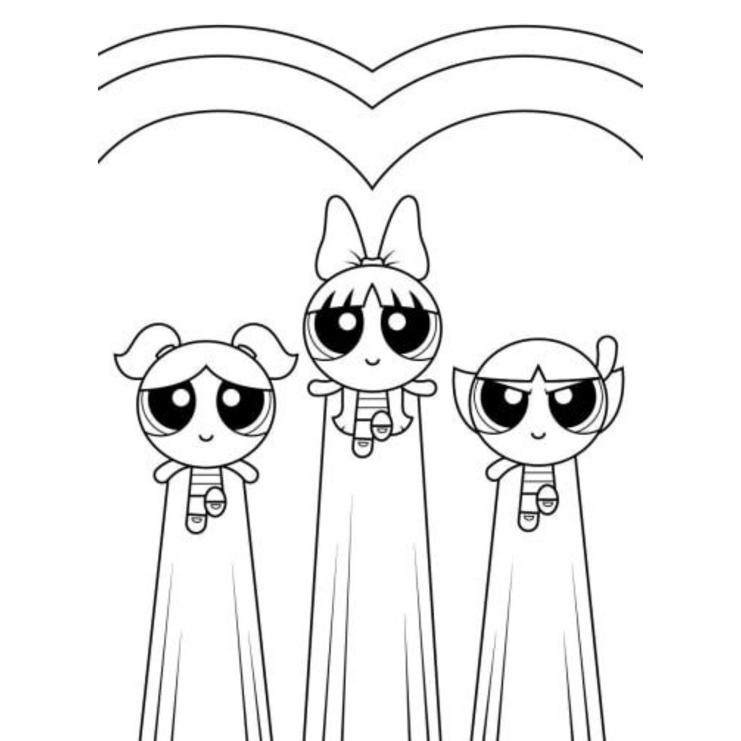 Desenho de As Meninas Superpoderosas para colorir e imprimir: número 18