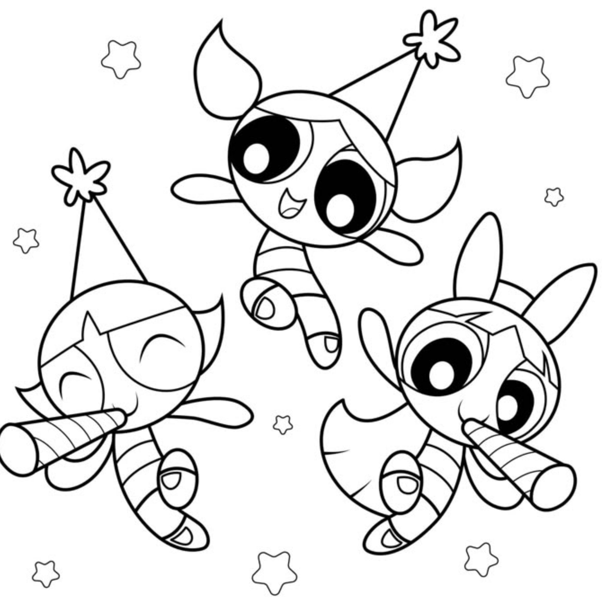 Desenho de As Meninas Superpoderosas para colorir e imprimir: número 24