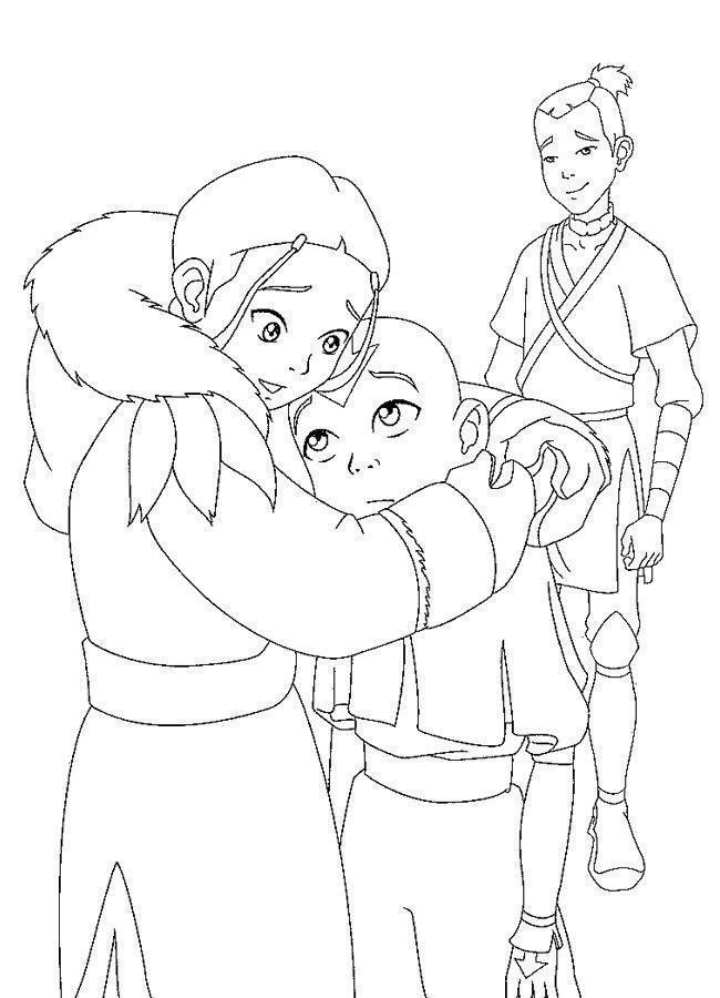 Desenho de Avatar para colorir e imprimir: número 2