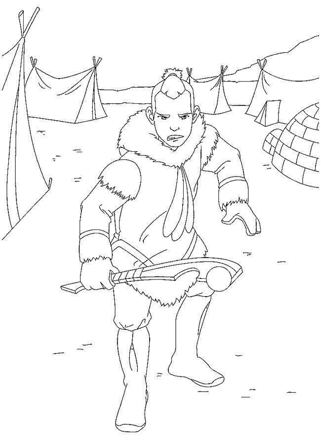 Desenho de Avatar para colorir e imprimir: número 3