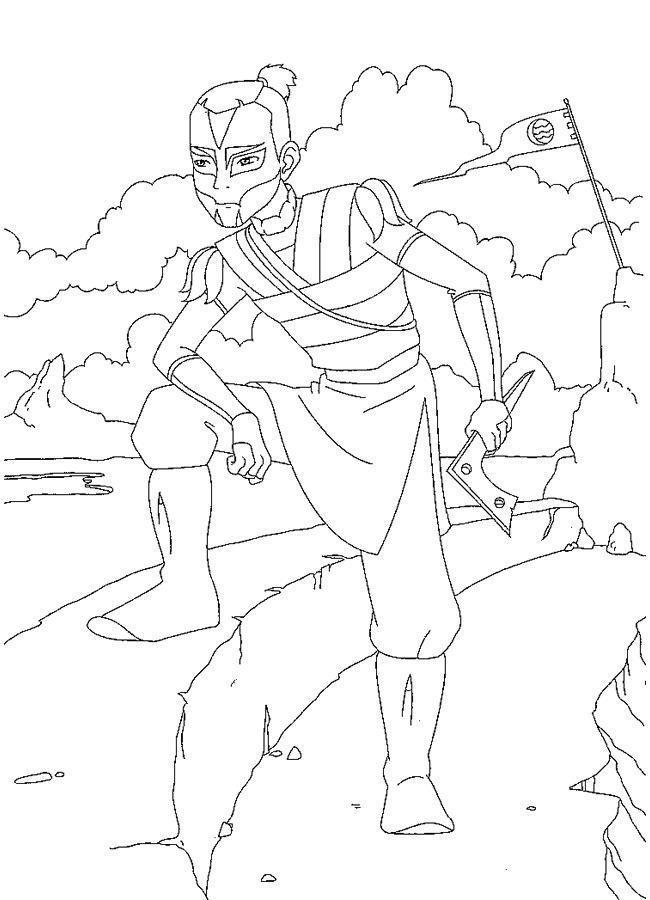 Desenho de Avatar para colorir e imprimir: número 18