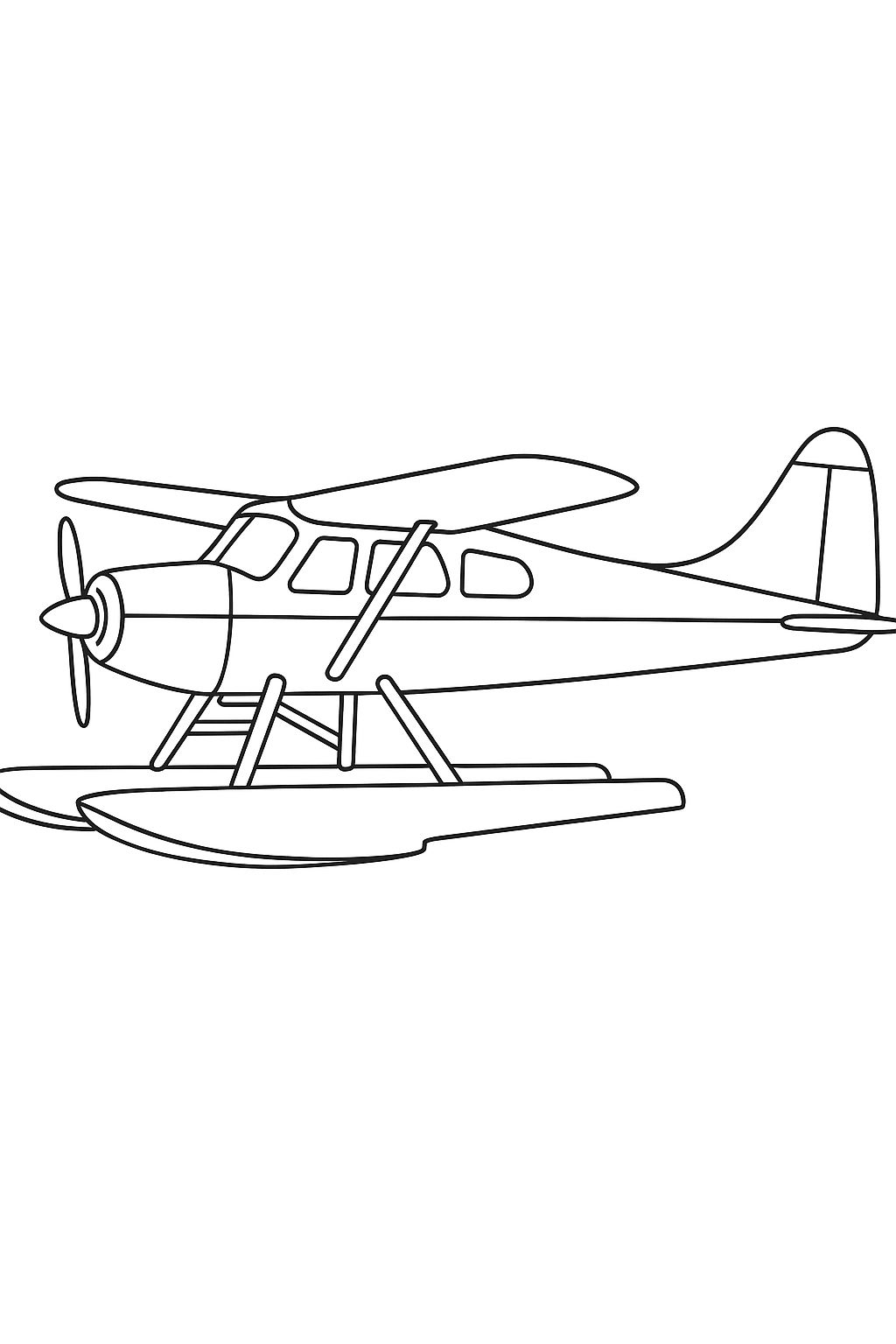 Desenho de Avioes para colorir e imprimir: número 9