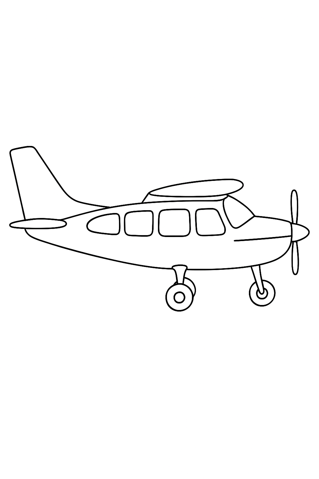 Desenho de Avioes para colorir e imprimir: número 15
