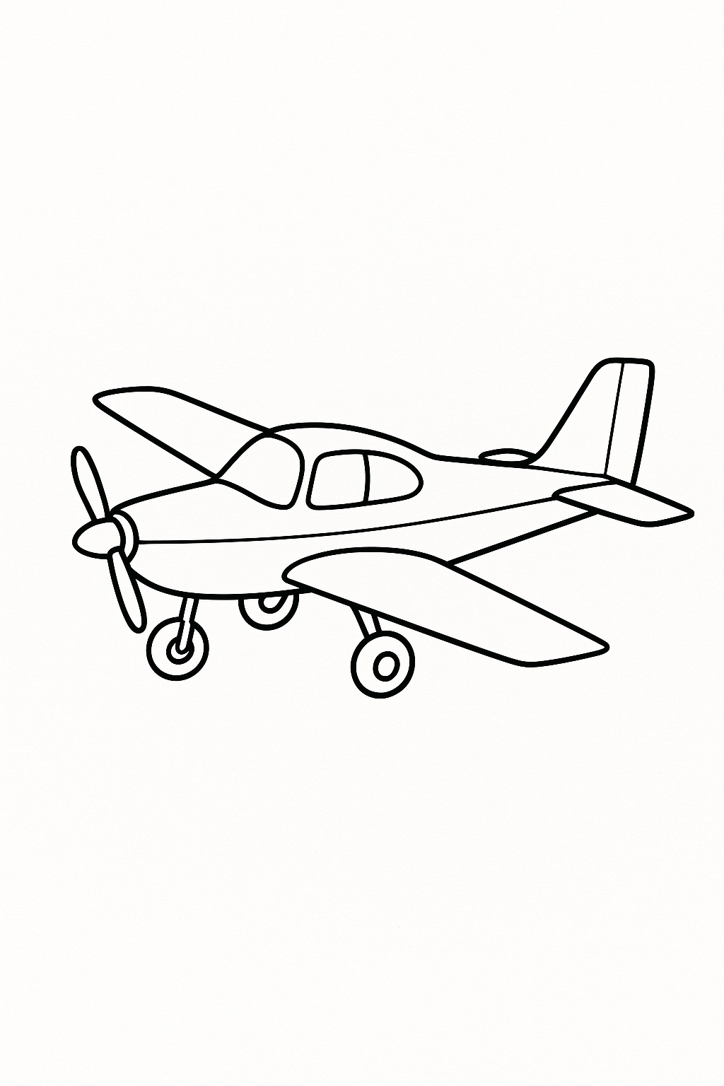 Desenho de Avioes para colorir e imprimir: número 17