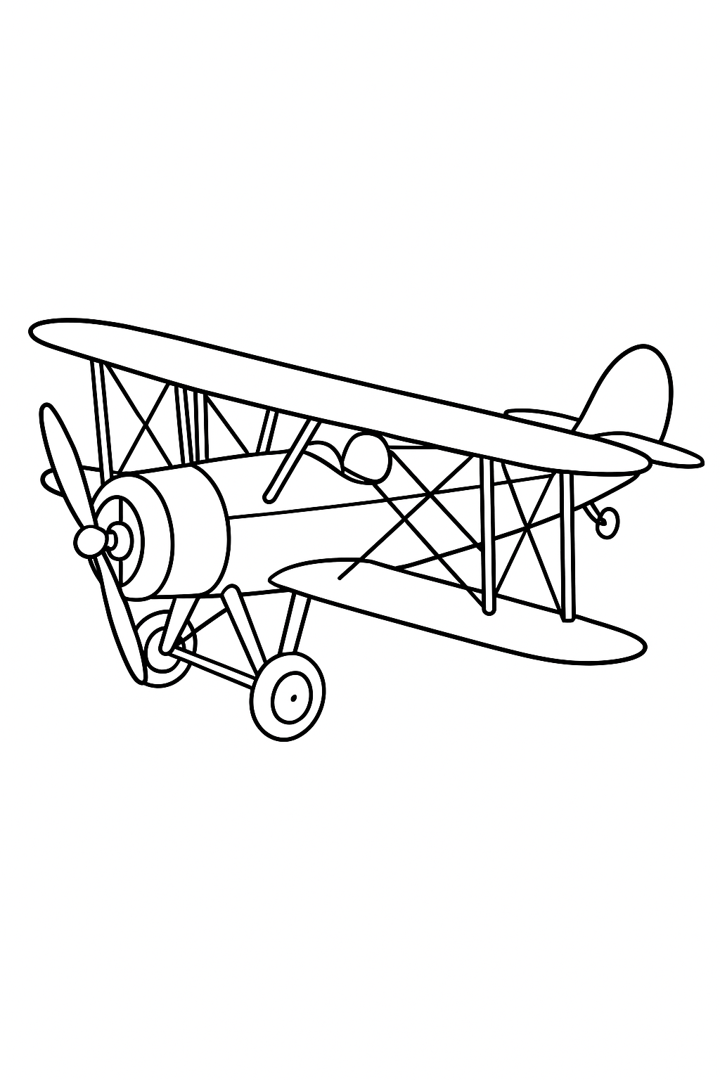 Desenho de Avioes para colorir e imprimir: número 20