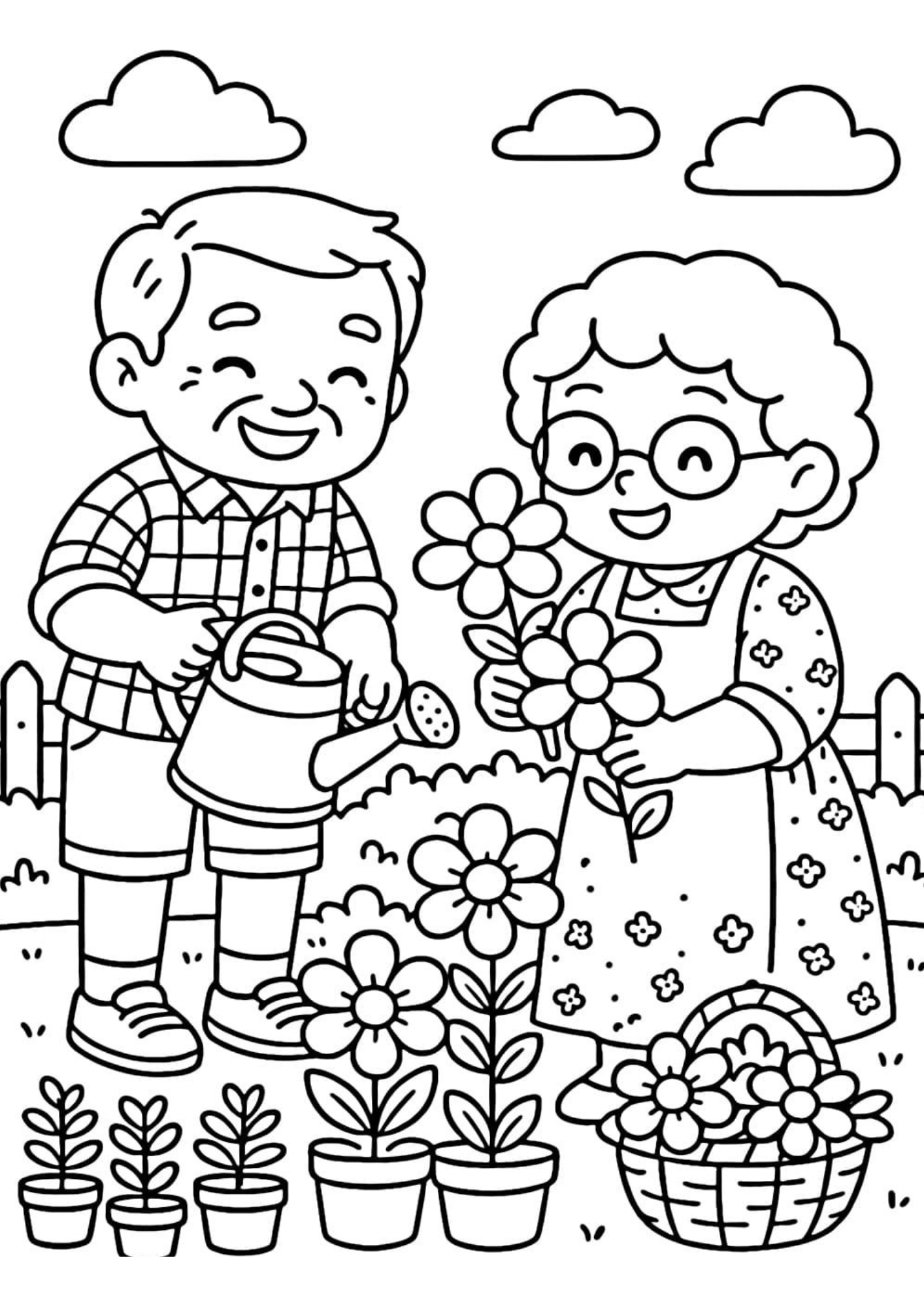 Desenho de Avos para colorir e imprimir: número 17