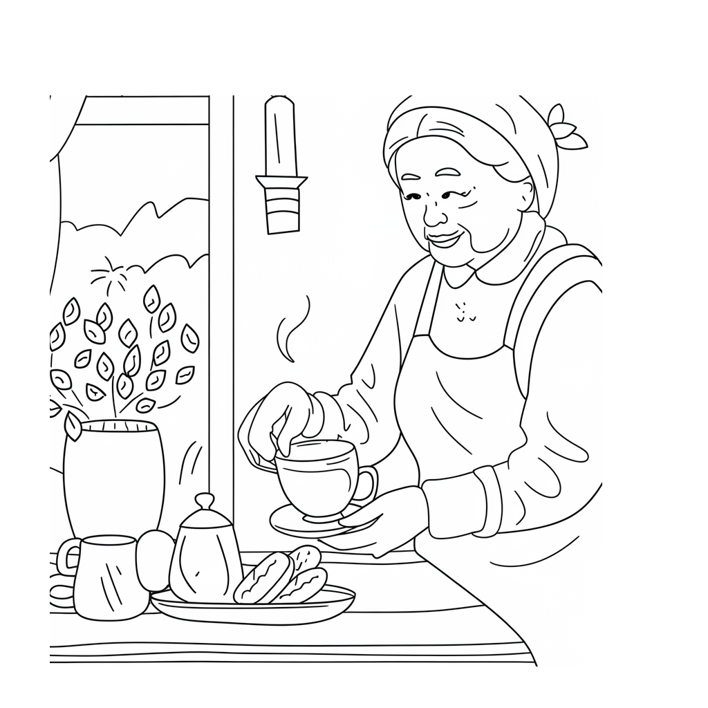 Desenho de Avos para colorir e imprimir: número 18