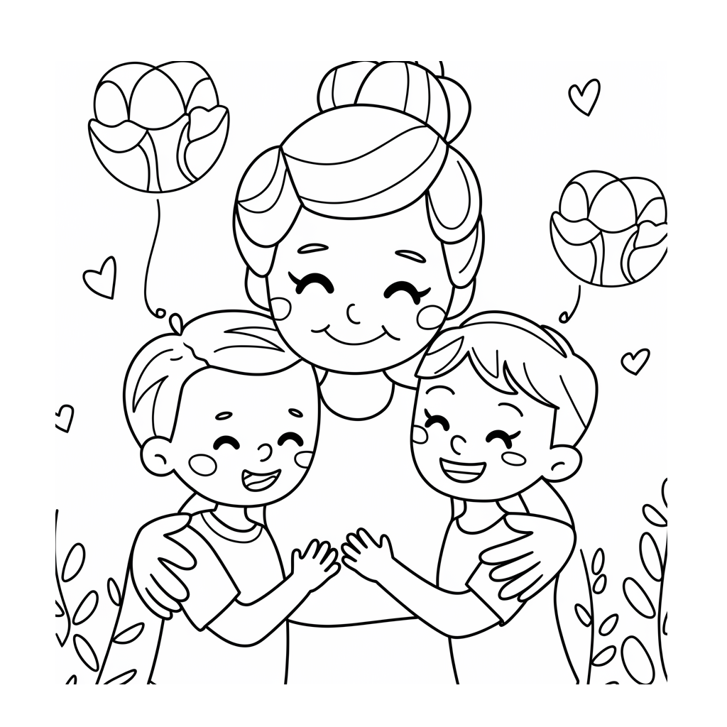 Desenho de Avos para colorir e imprimir: número 21