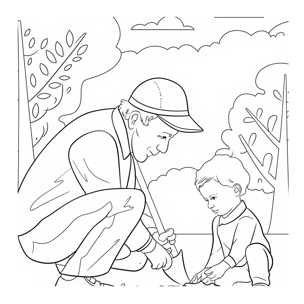 Desenho de Avos para colorir e imprimir: número 23