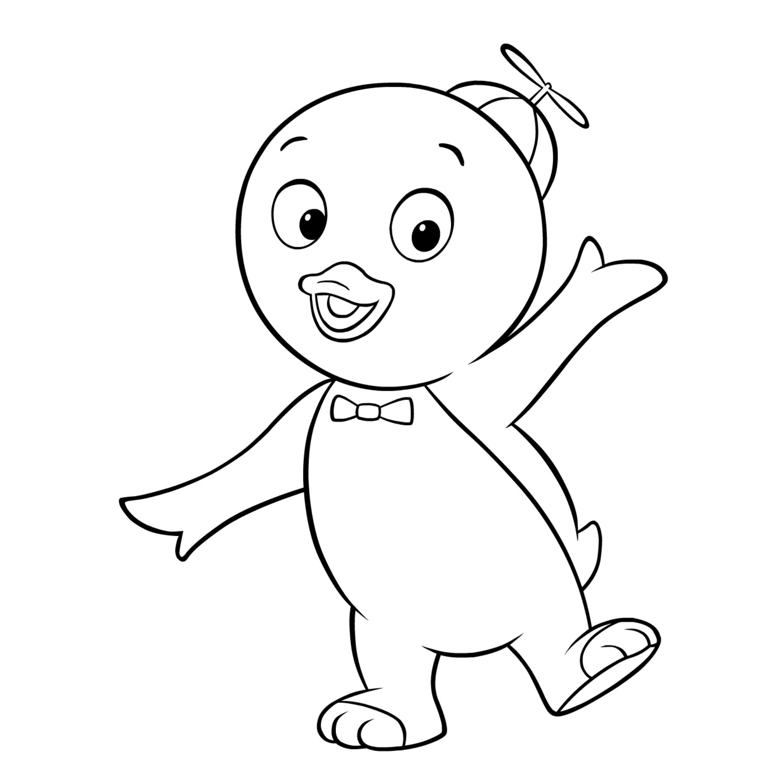 Desenho de Baby Shark para colorir e imprimir: número 7