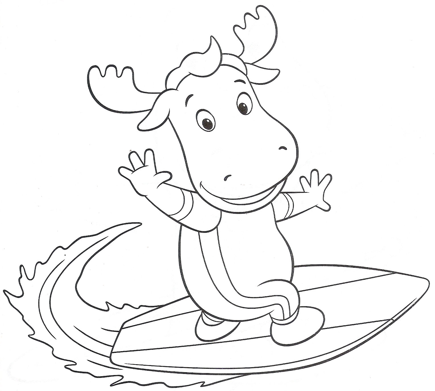 Desenho de Backyardigans para colorir e imprimir: número 6