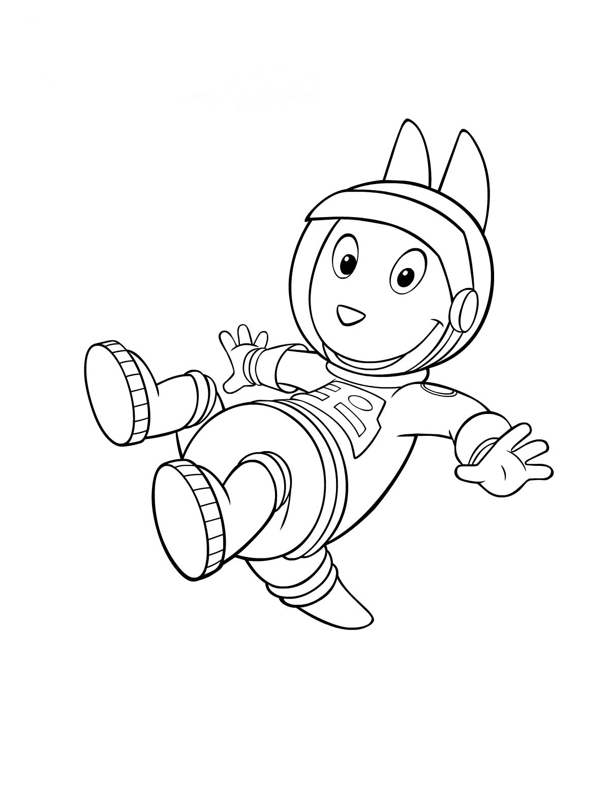 Desenho de Backyardigans para colorir e imprimir: número 7