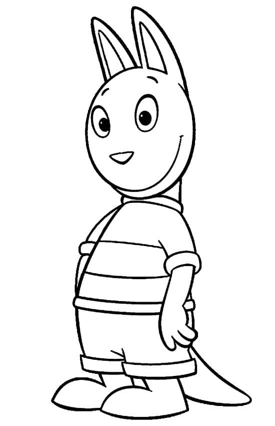 Desenho de Backyardigans para colorir e imprimir: número 8