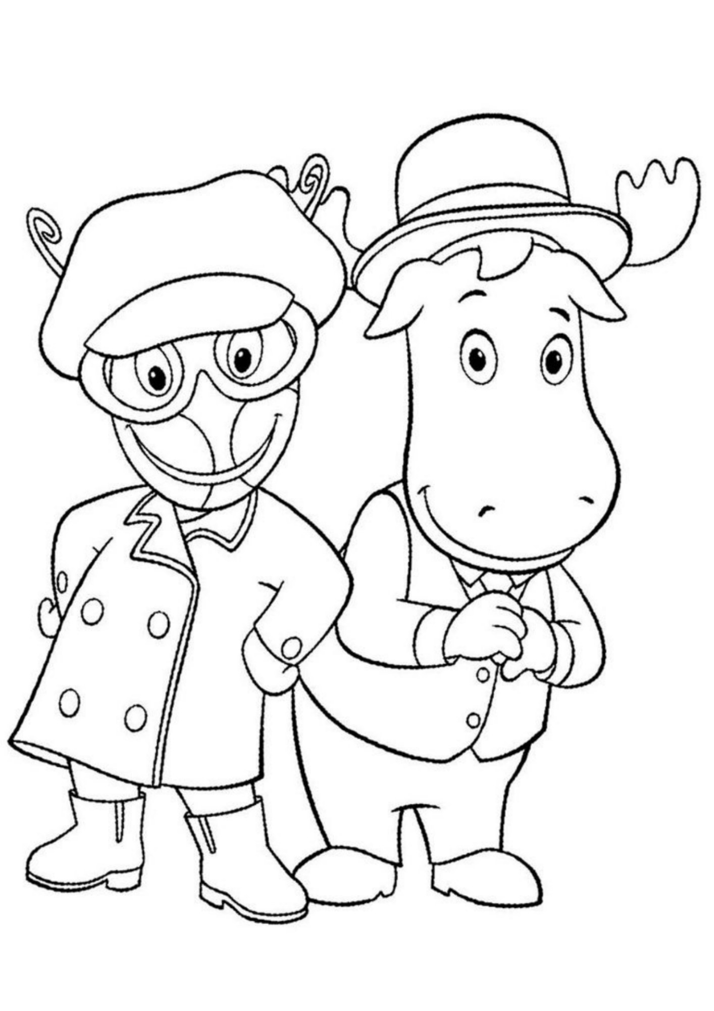 Desenho de Backyardigans para colorir e imprimir: número 11