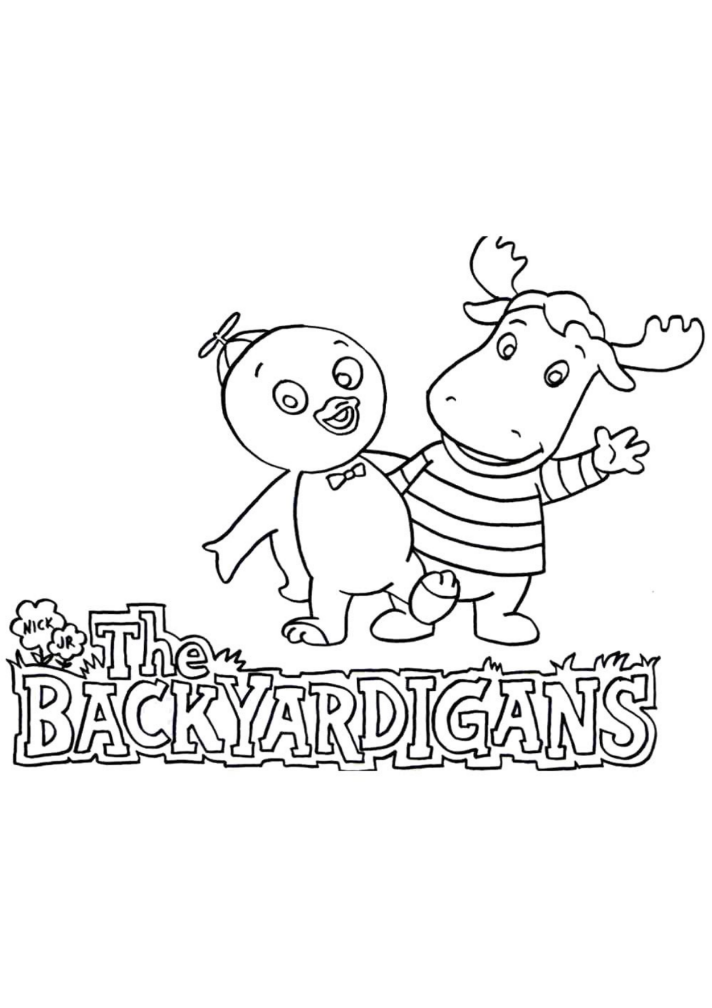 Desenho de Backyardigans para colorir e imprimir: número 12