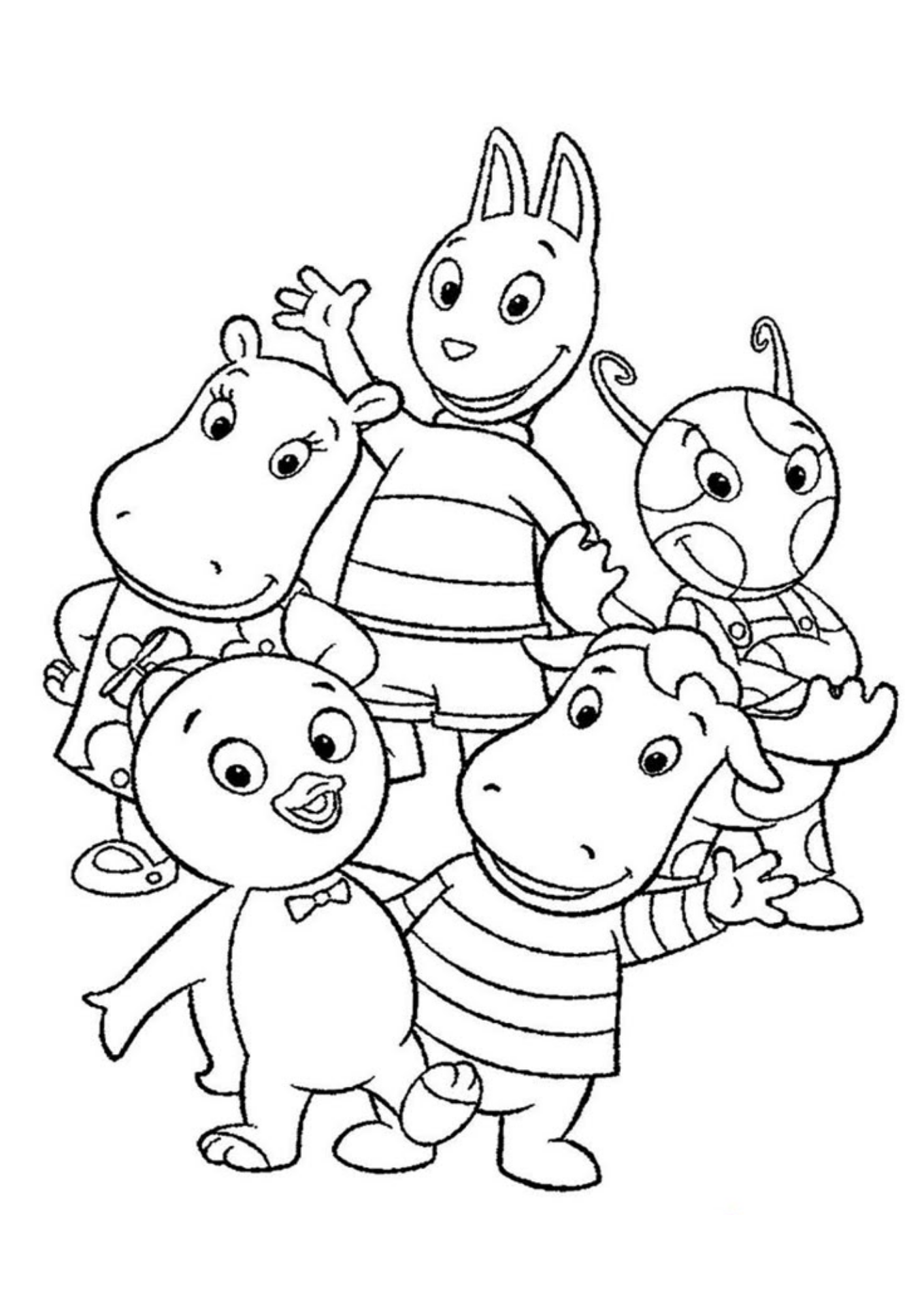 Desenho de Backyardigans para colorir e imprimir: número 13