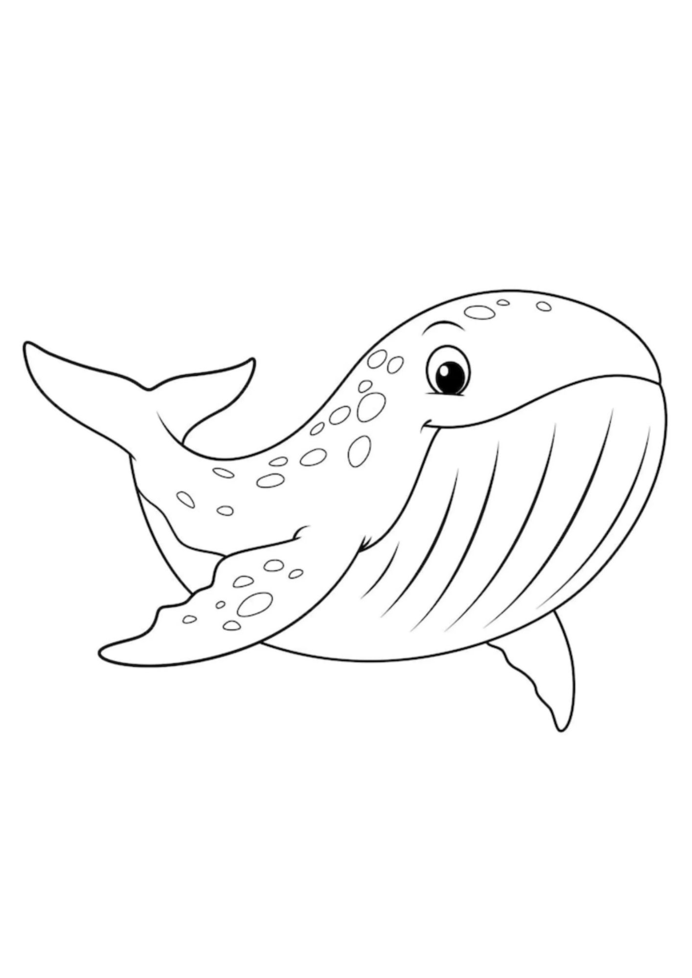 Desenho de Baleias para colorir e imprimir: número 26