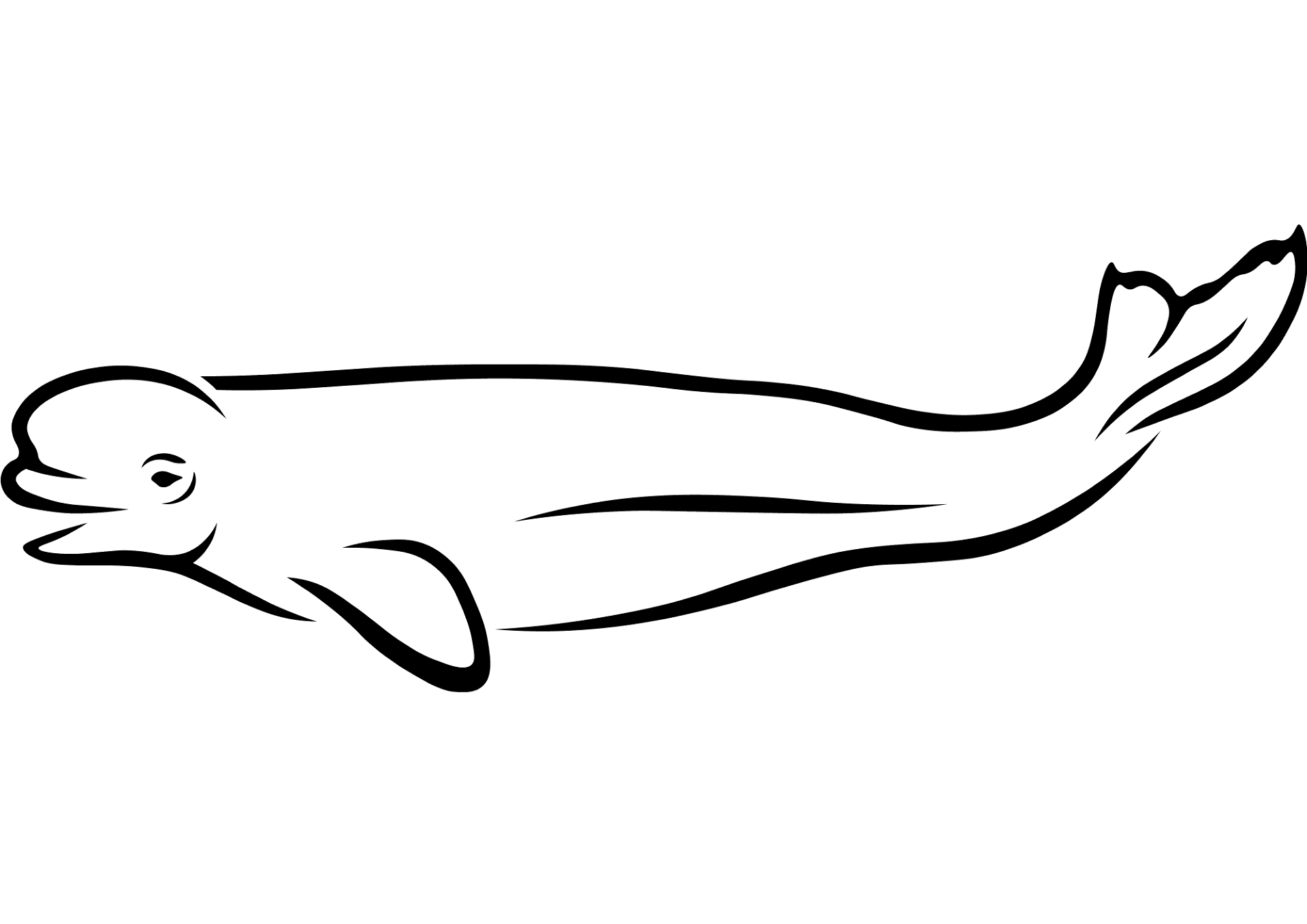 Desenho de Baleias para colorir e imprimir: número 31
