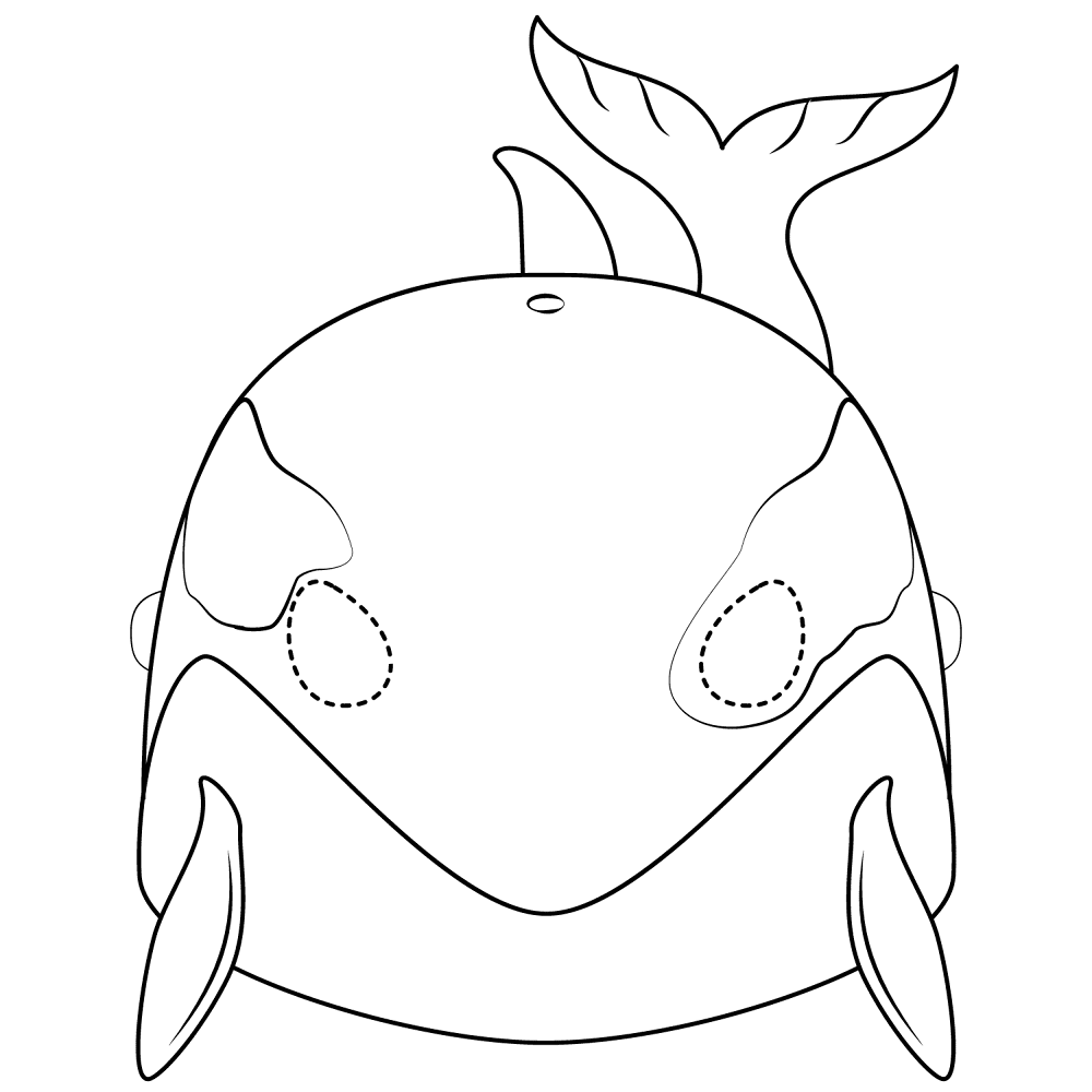 Desenho de Baleias para colorir