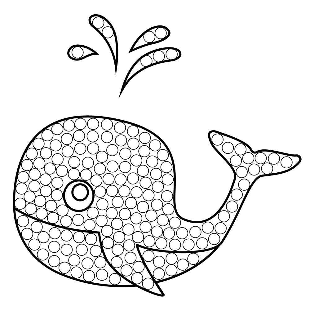 Desenho de Baleias para colorir