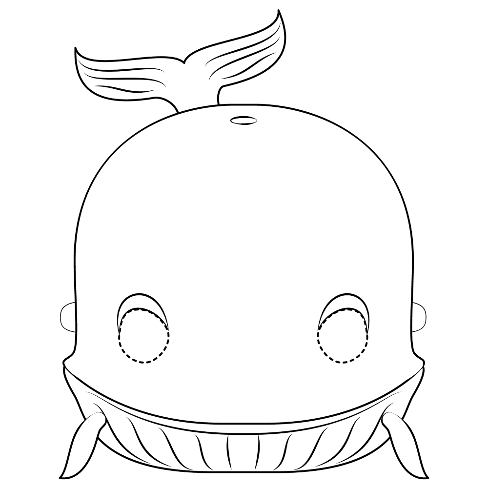 Desenho de Baleias para colorir
