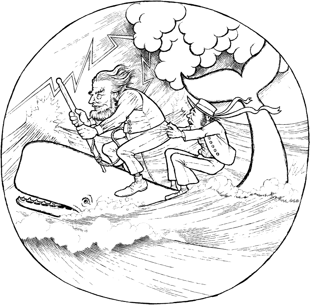 Desenho de Baleias para colorir