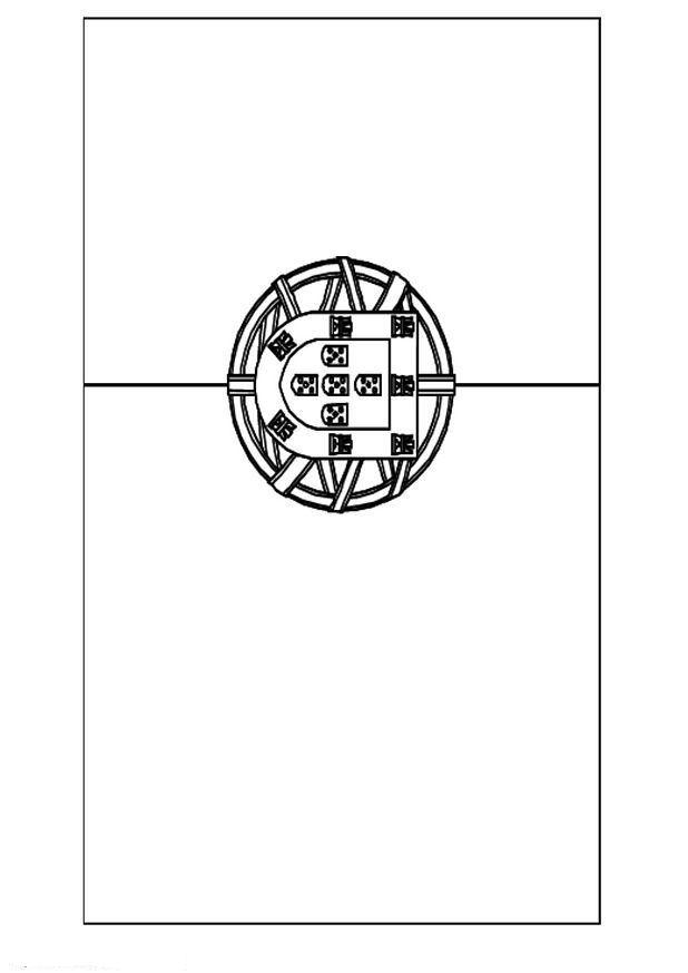 Desenho de Bandeiras para colorir e imprimir: número 8
