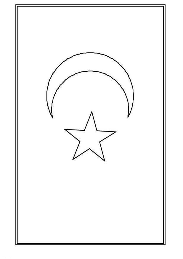 Desenho de Bandeiras para colorir e imprimir: número 11