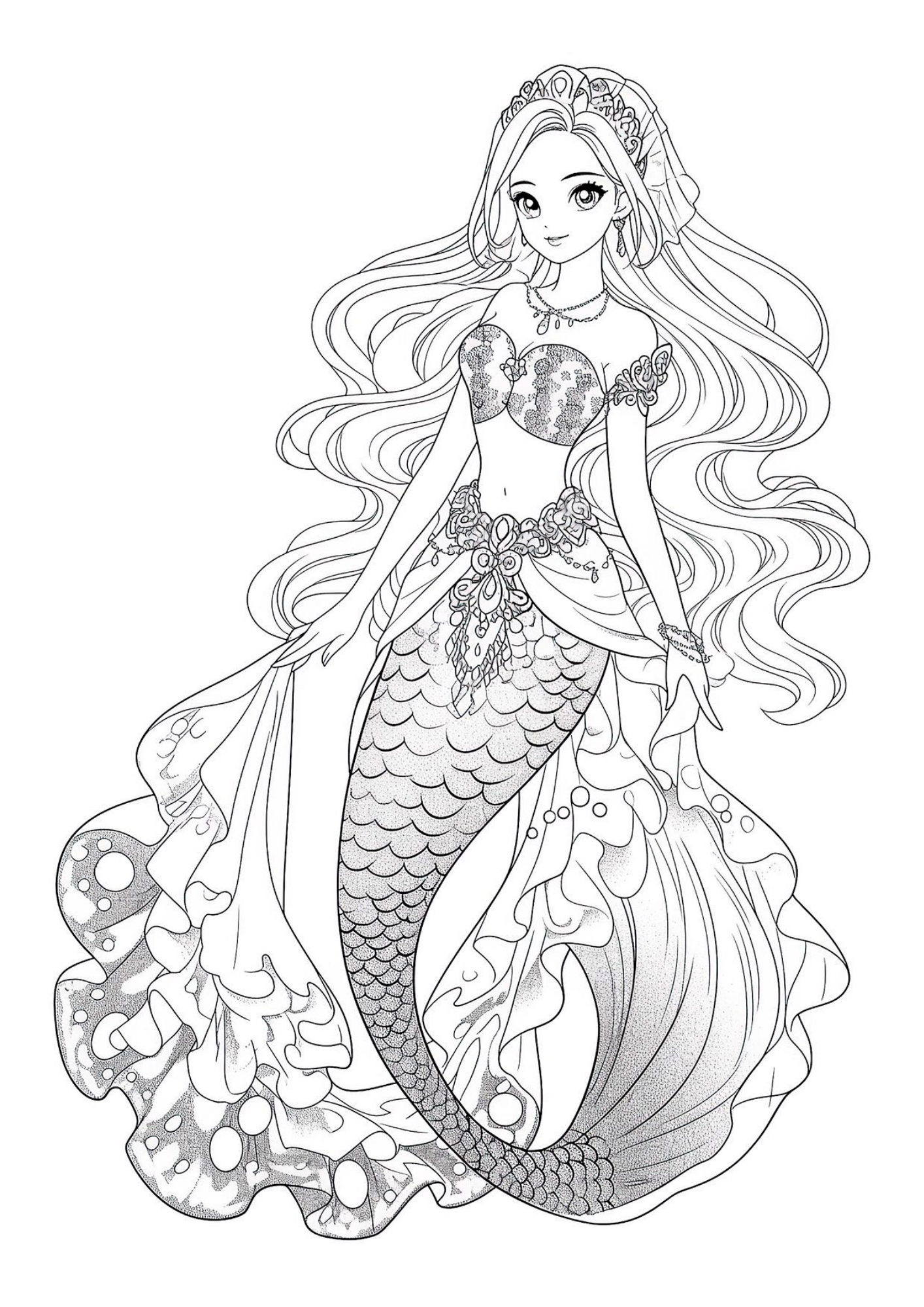 Desenho de Barbie para colorir e imprimir: número 12