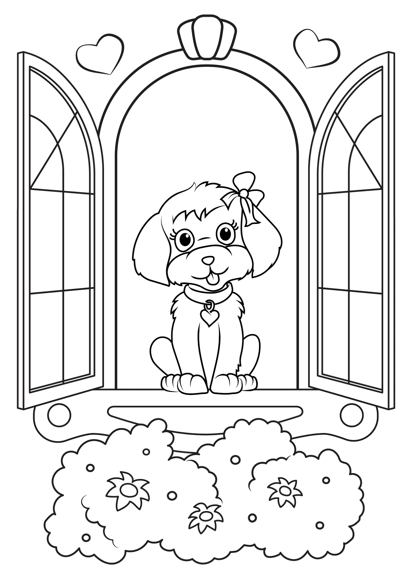 Desenho de Barbie para colorir e imprimir: número 15