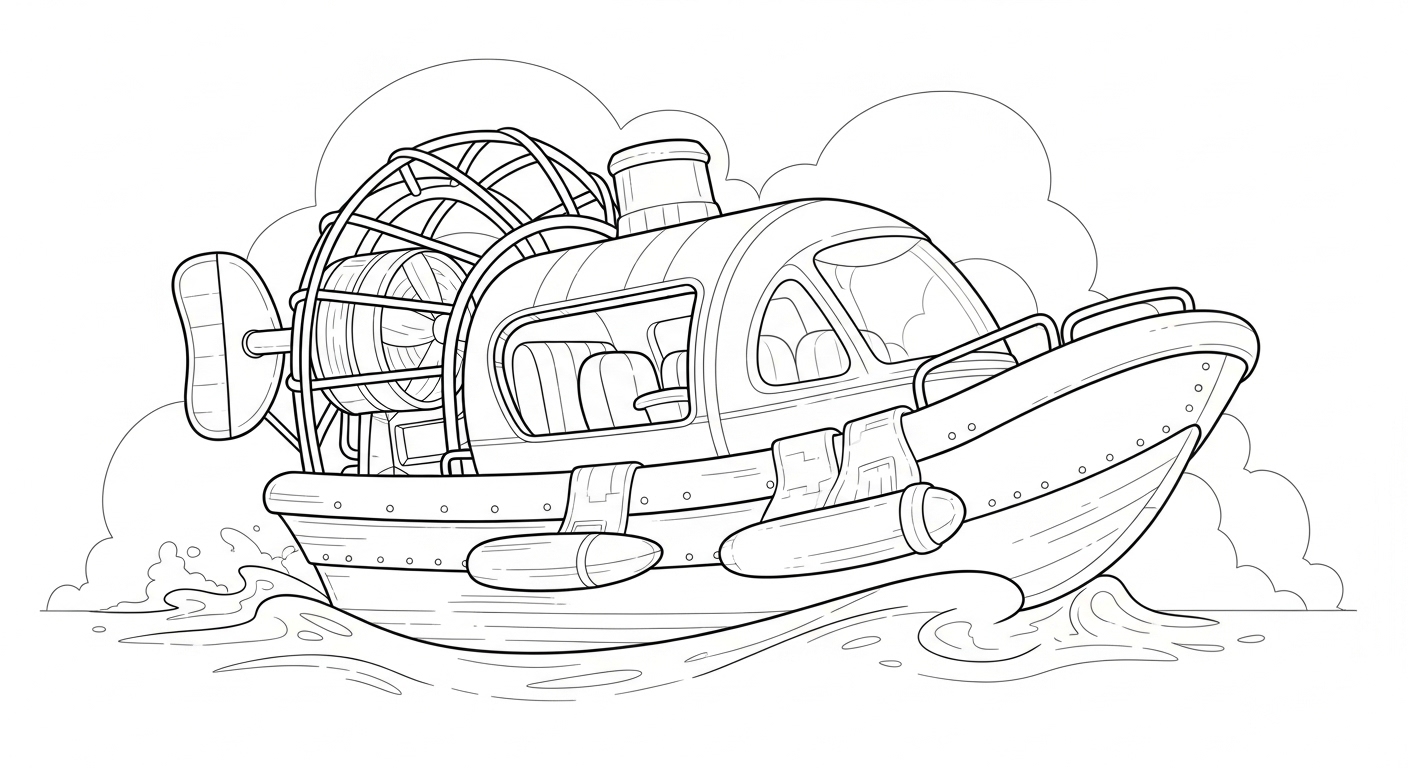 Desenho de Barcos para colorir e imprimir: número 14