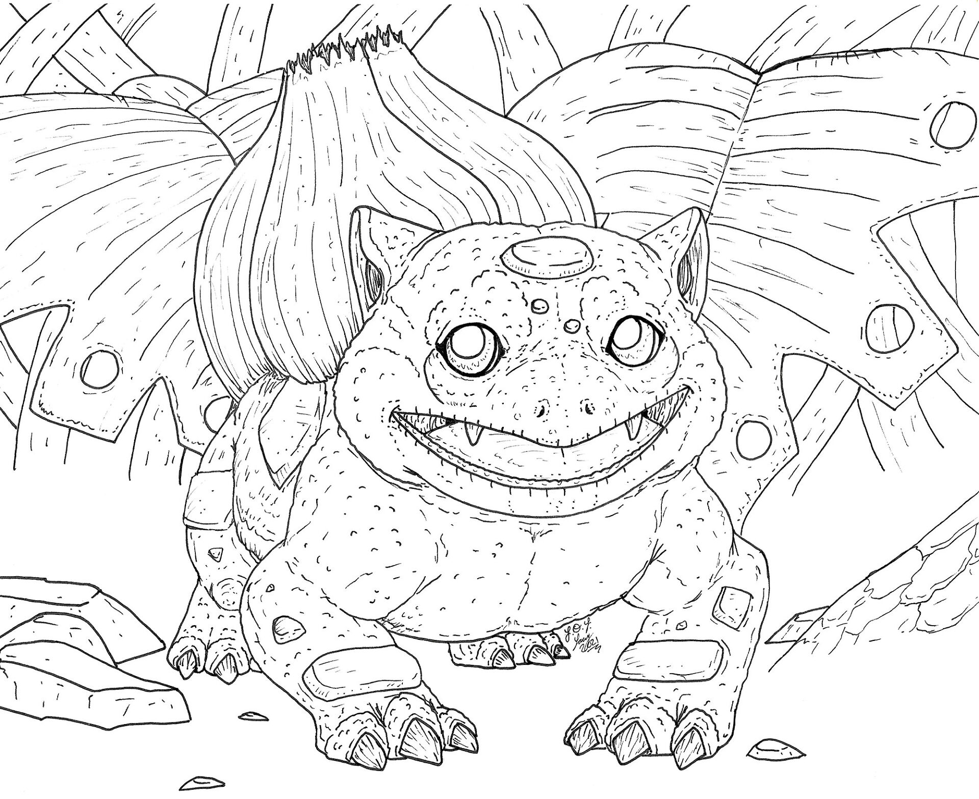 Desenho de Bebês Dinossauros para colorir e imprimir: número 9