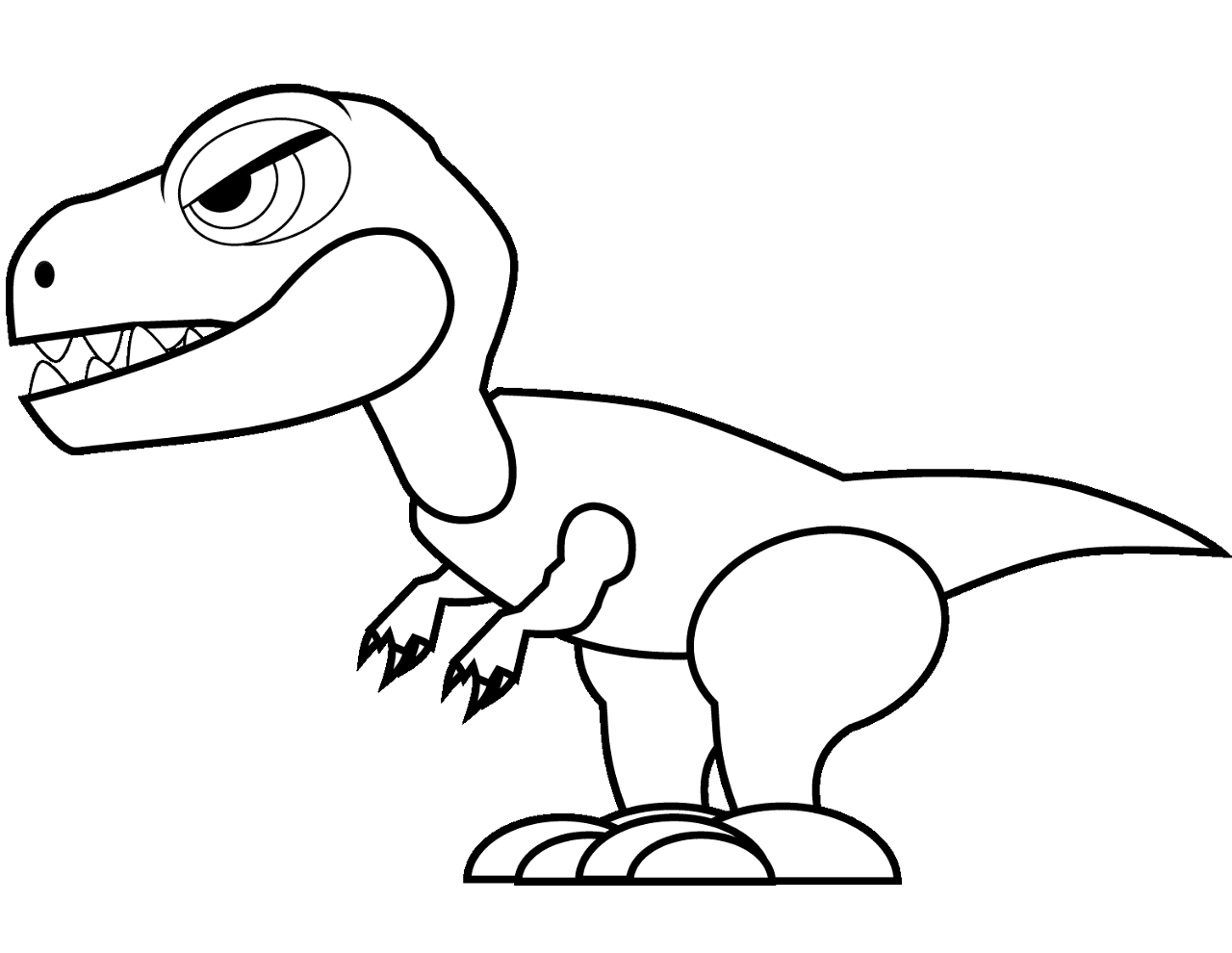 Desenho de Bebês Dinossauros para colorir e imprimir: número 10