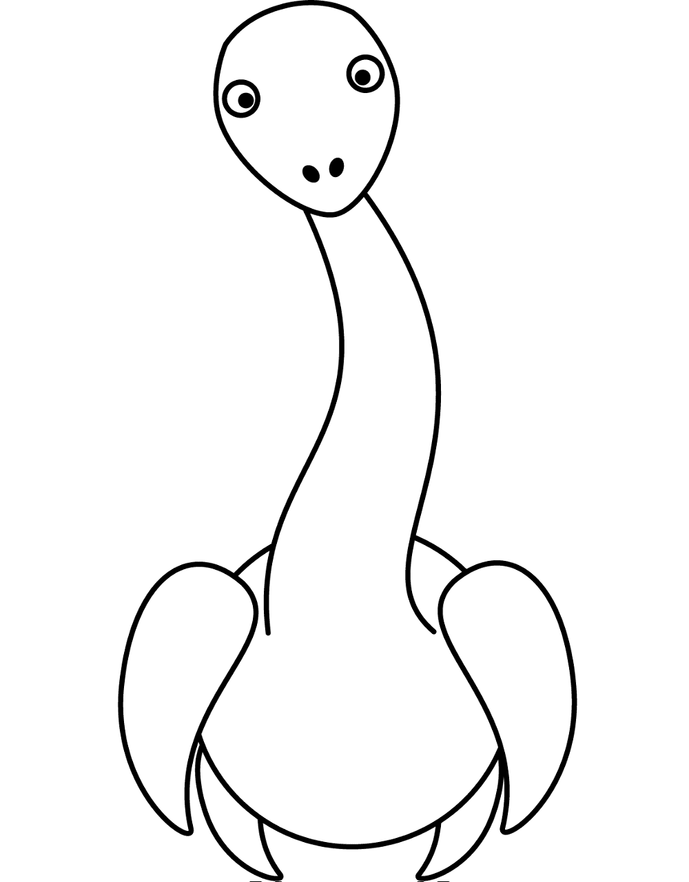 Desenho de Bebês Dinossauros para colorir e imprimir: número 11