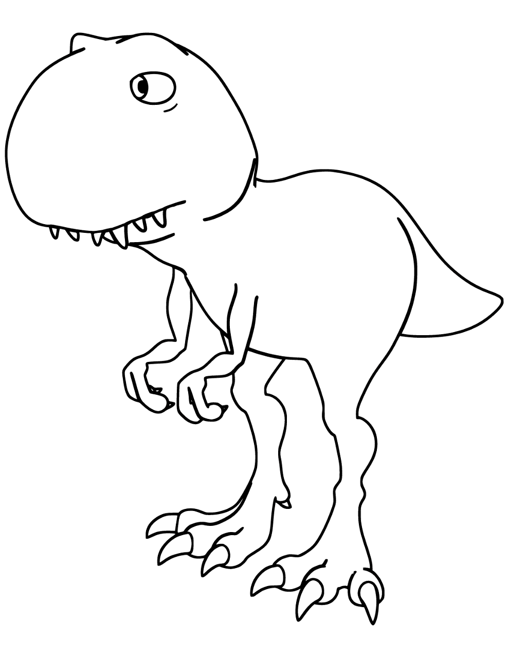 Desenho de Bebês Dinossauros para colorir e imprimir: número 13