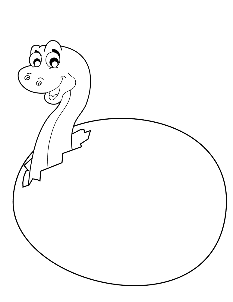 Desenho de Bebês Dinossauros para colorir e imprimir: número 22