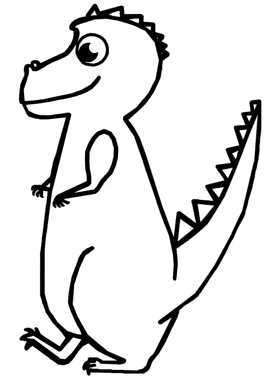 Desenho de Bebês Dinossauros para colorir e imprimir: número 23