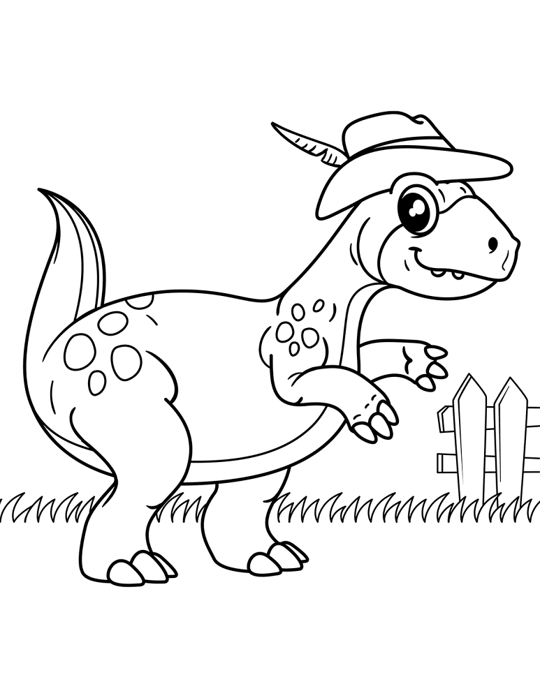 Desenho de Bebês Dinossauros para colorir e imprimir: número 30