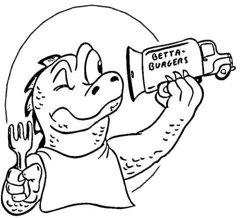 Desenho de Bebês Dinossauros para colorir e imprimir: número 32