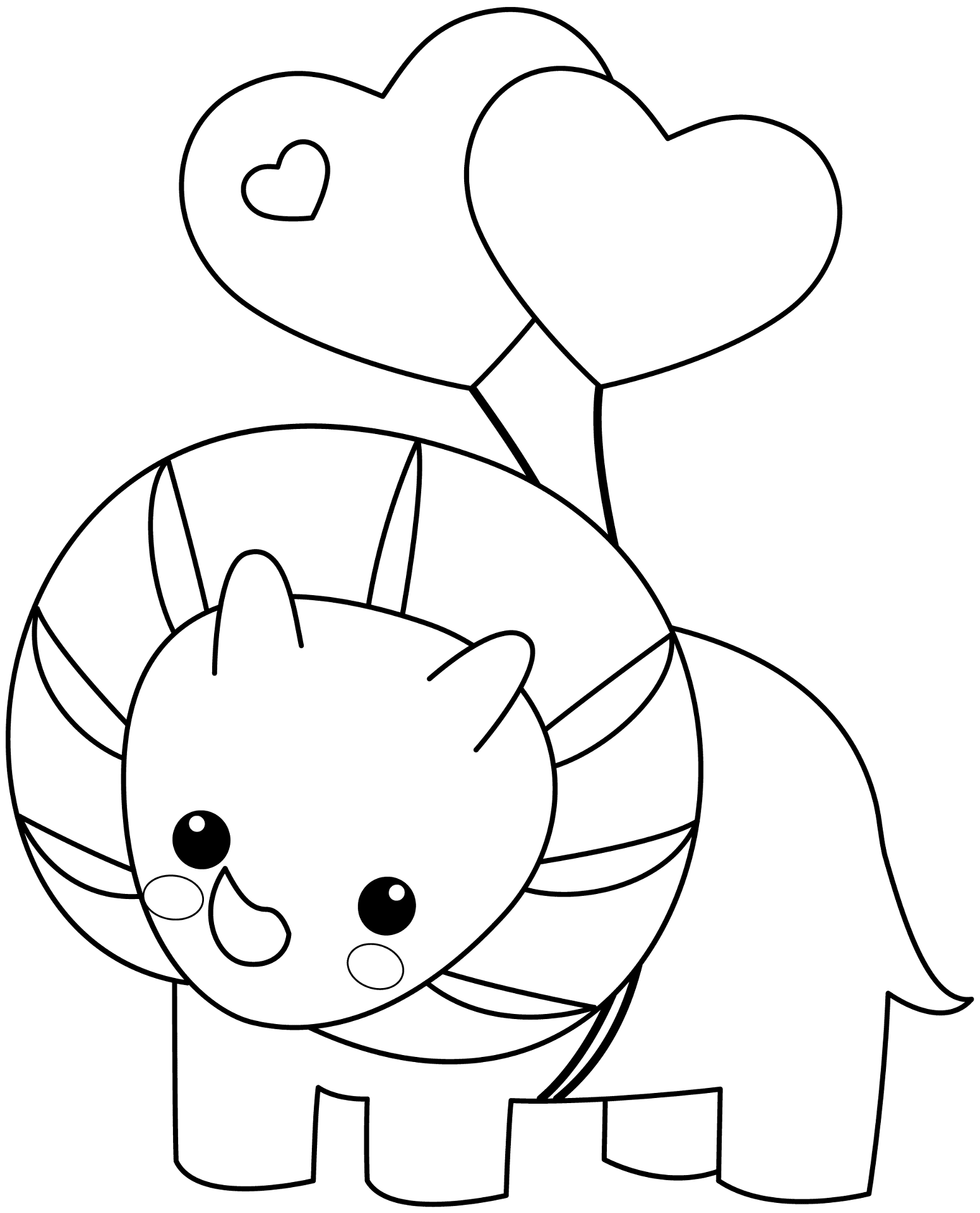 Desenho de Bebês Dinossauros para colorir e imprimir: número 34