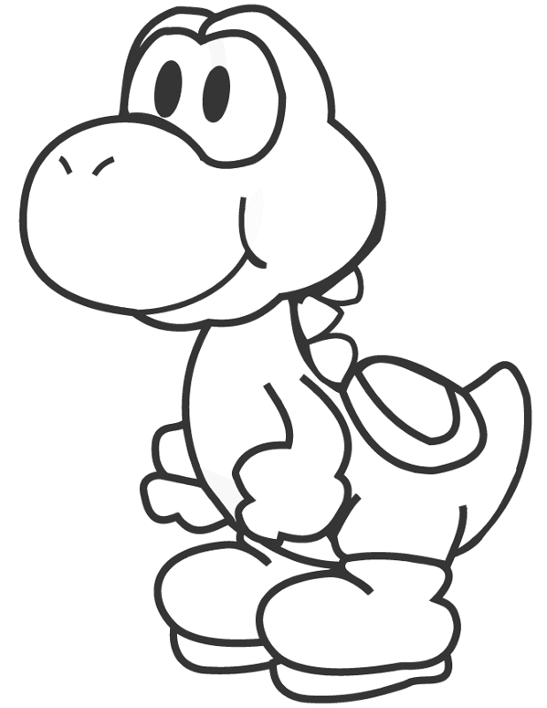 Desenho de Bebês Dinossauros para colorir e imprimir: número 46