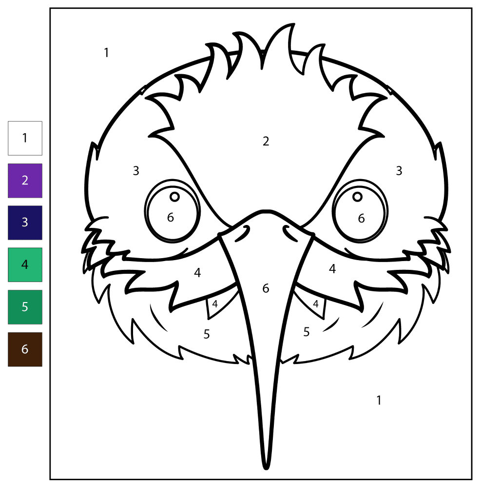 Desenho de Beija Flor para colorir e imprimir: número 36