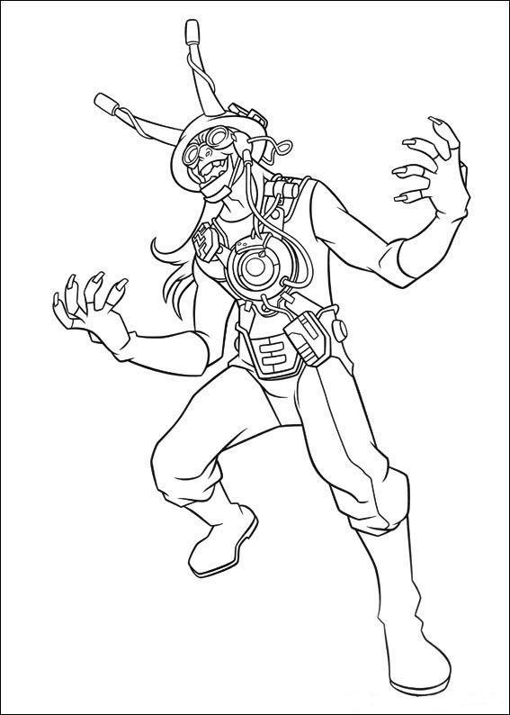 Desenho de Ben 10 para colorir e imprimir: número 2