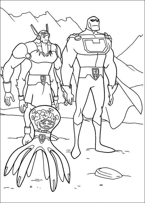 Desenho de Ben 10 para colorir e imprimir: número 6