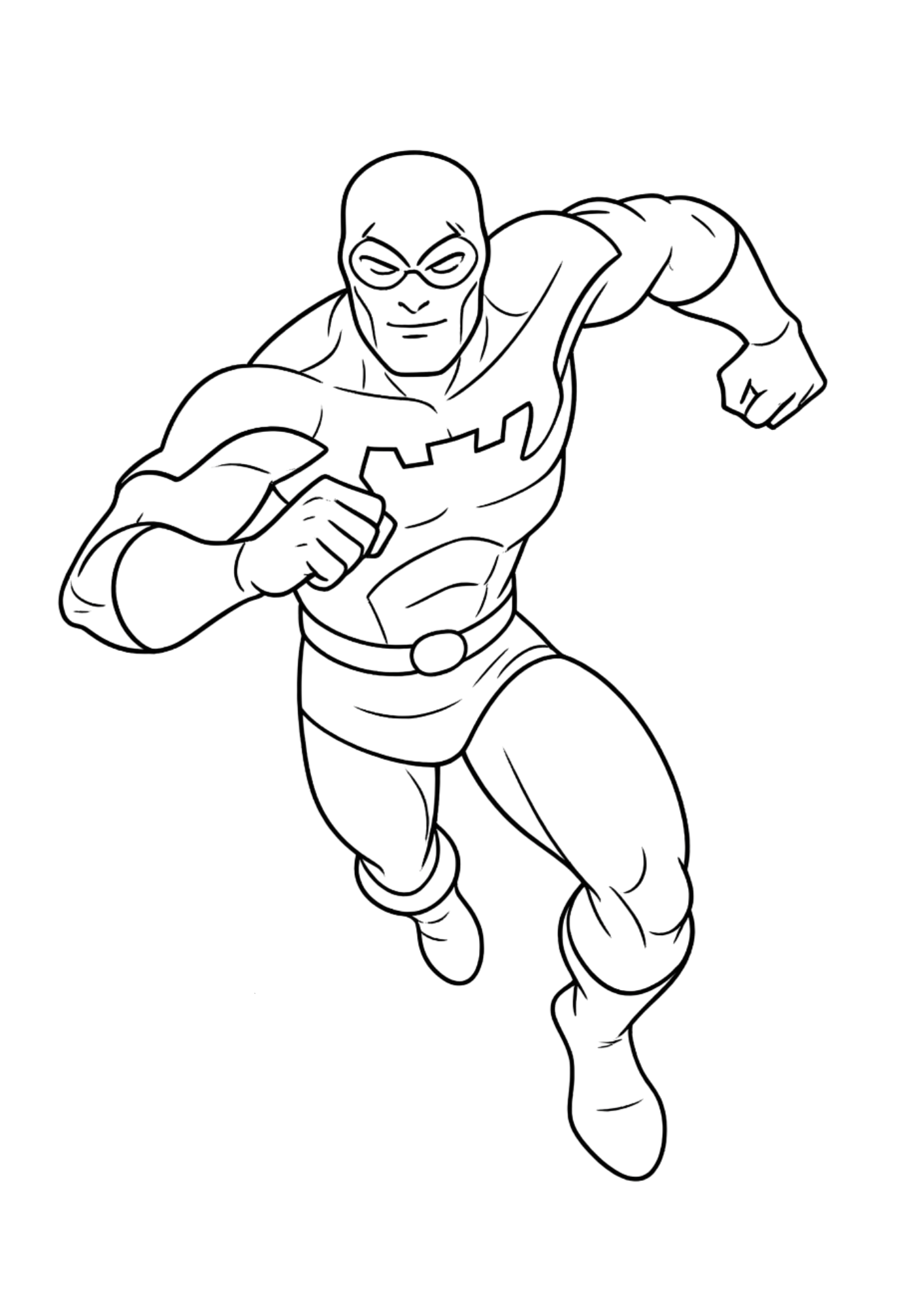 Desenho de Besouro Azul para colorir e imprimir: número 8